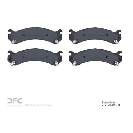 Dynamic Friction Co DFC 3000 Semi-Metallic Brake Pads - Dynamic Friction Company 1311-0784-00 1311-0784-00